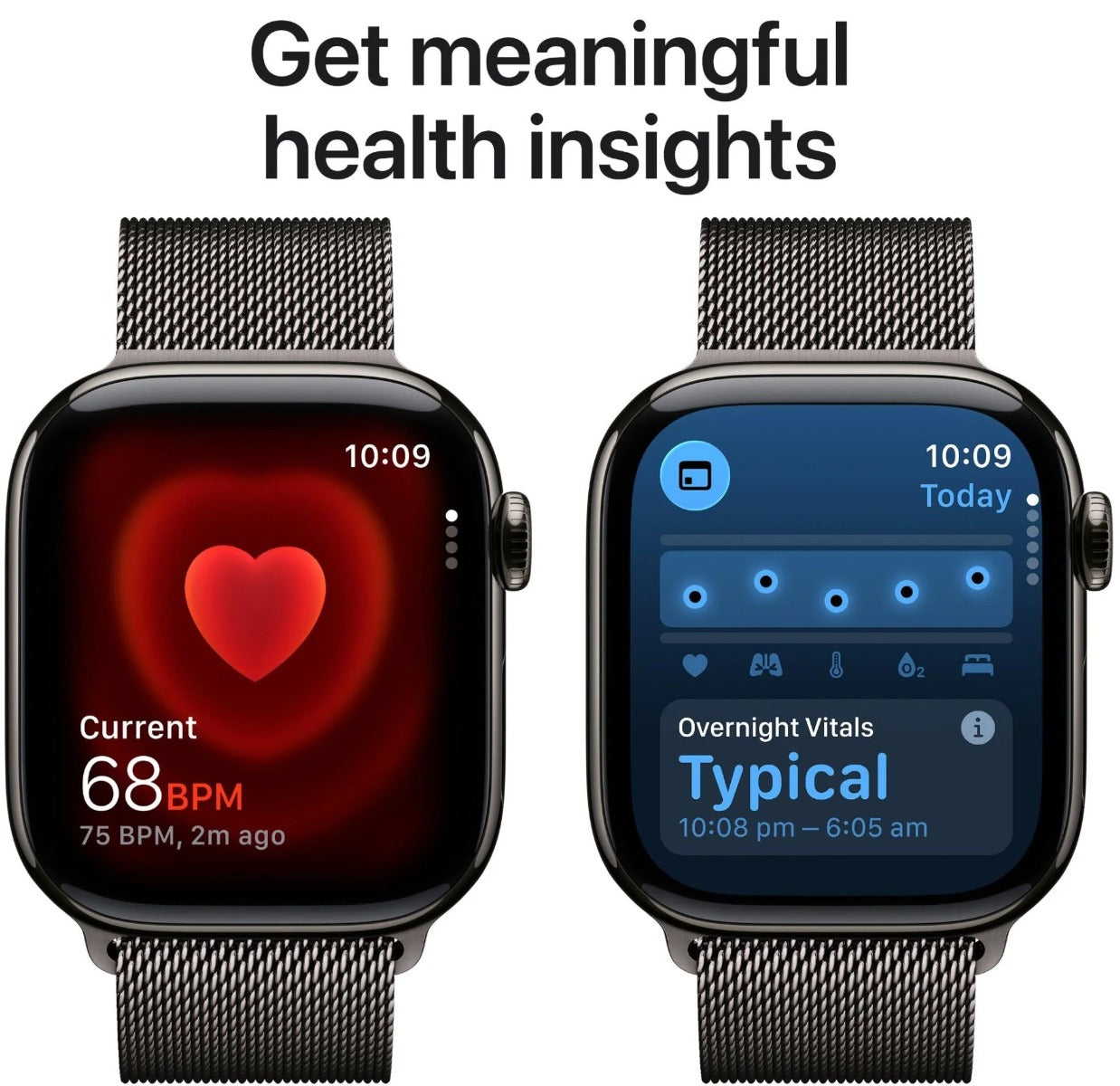 Apple Watch Series 11 42mm Slate Titanium Case GPS + Cellular Milanese Loop