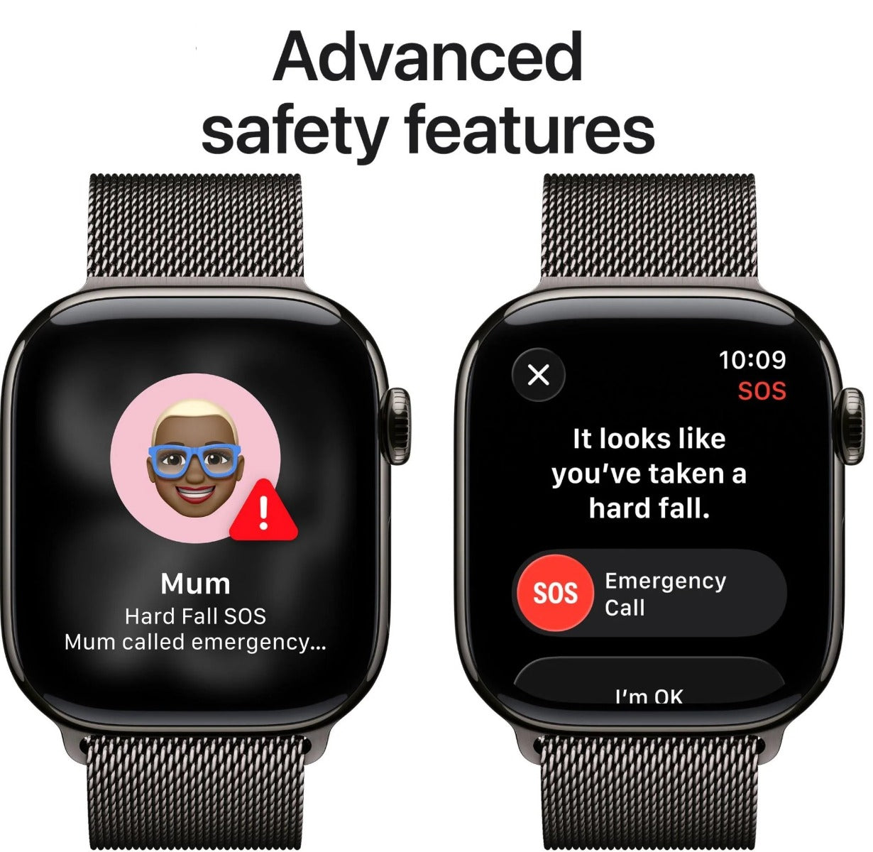 Apple Watch Series 11 42mm Slate Titanium Case GPS + Cellular Milanese Loop