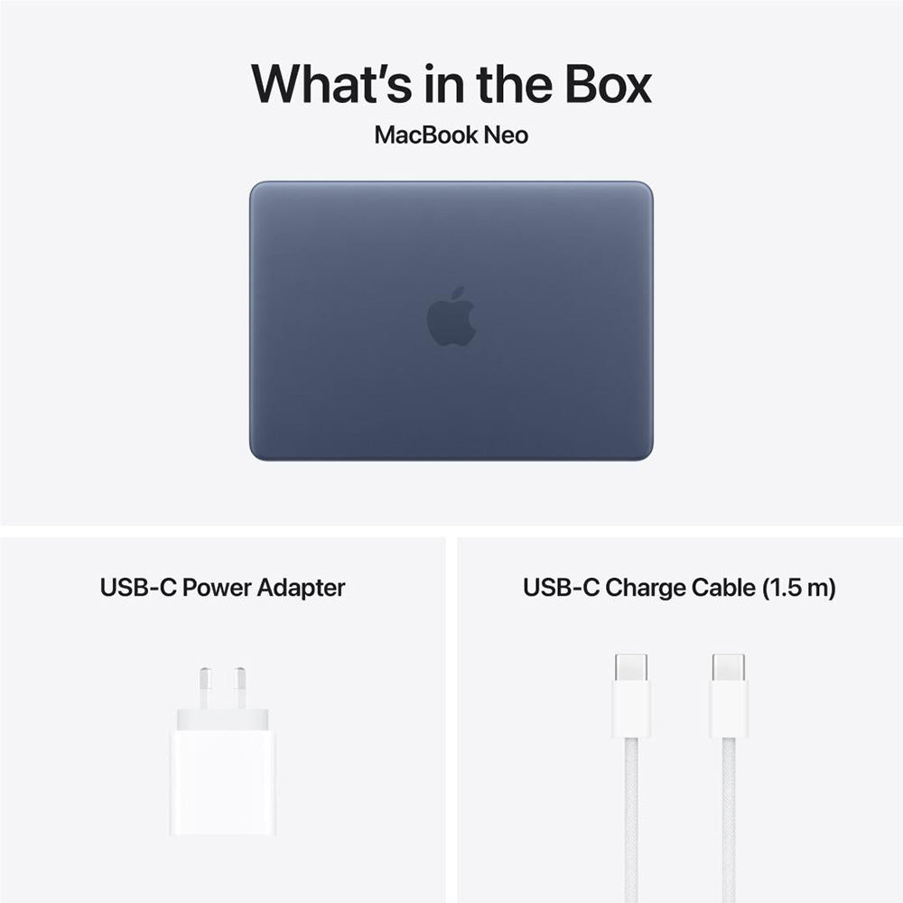 Apple MacBook Neo 13" with A18 Pro, 6C CPU/5C GPU, 8GB , 512GB SSD (Indigo)