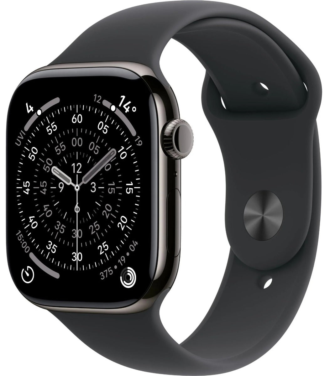 Apple Watch Series 11 42mm Slate Titanium Case GPS + Cellular Sport Band (M/L)
