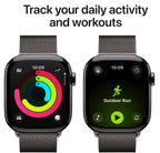 Apple Watch Series 11 42mm Slate Titanium Case GPS + Cellular Milanese Loop