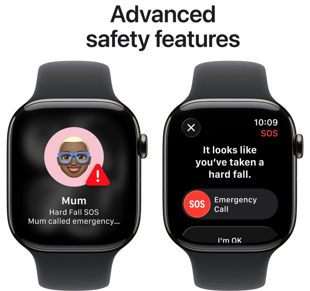 Apple Watch Series 11 42mm Slate Titanium Case GPS + Cellular Sport Band (M/L)