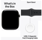 Apple Watch Series 11 42mm Slate Titanium Case GPS + Cellular Sport Band (M/L)