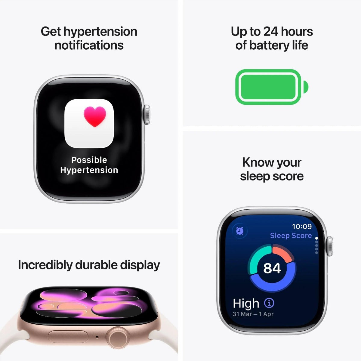 Apple Watch Series 11 46mm Silver Aluminium Case GPS + Cellular Sport Band (M/L)