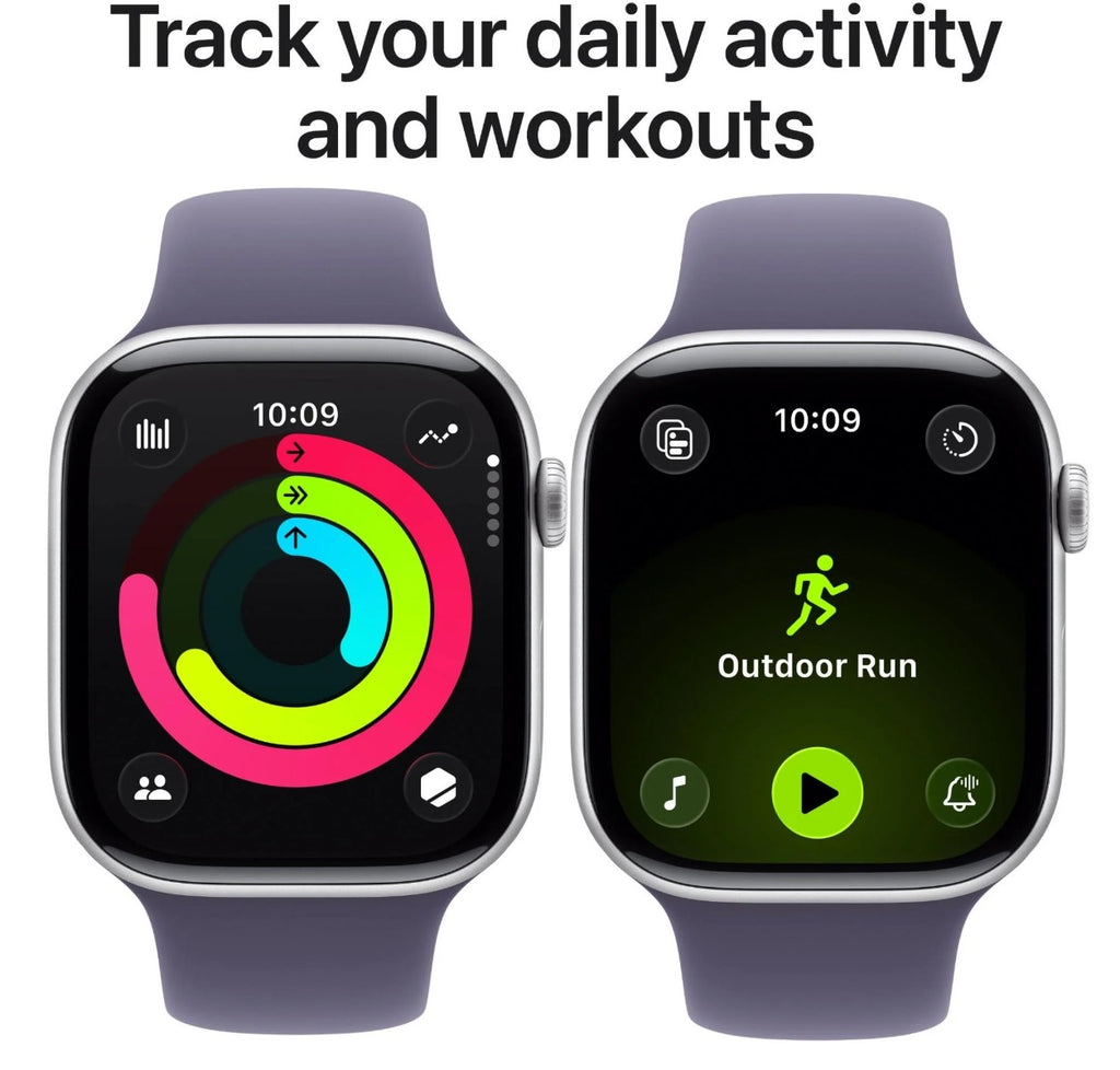 Apple Watch Series 11 46mm Silver Aluminium Case GPS + Cellular Sport Band (M/L)`
