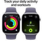 Apple Watch Series 11 46mm Silver Aluminium Case GPS + Cellular Sport Band (M/L)`