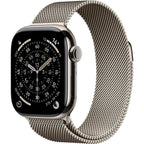Apple Watch Series 11 42mm Natural Titanium Case GPS + Cellular Milanese Loop