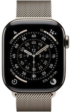 Apple Watch Series 11 42mm Natural Titanium Case GPS + Cellular Milanese Loop
