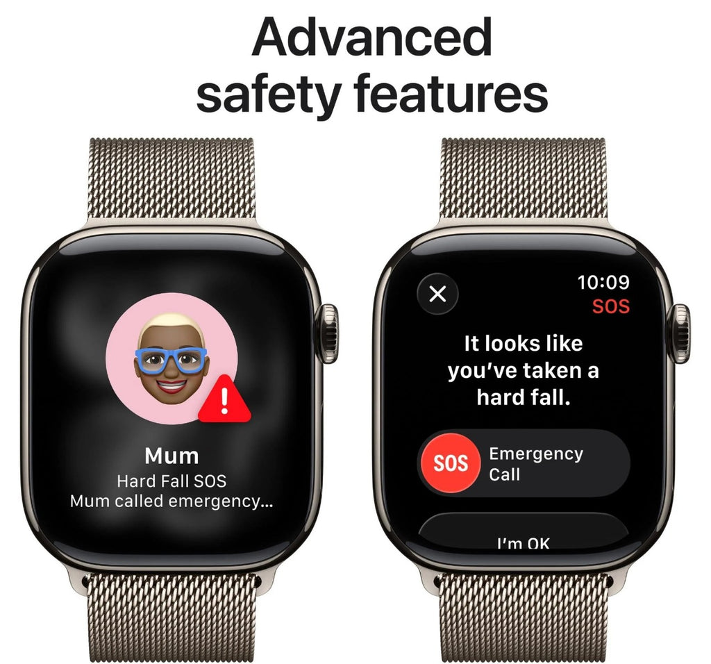 Apple Watch Series 11 42mm Natural Titanium Case GPS + Cellular Milanese Loop