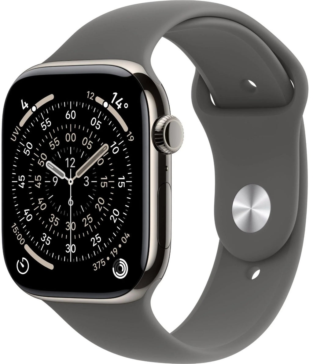 Apple Watch Series 11 42mm Natural Titanium Case GPS + Cellular Sport Band (M/L)