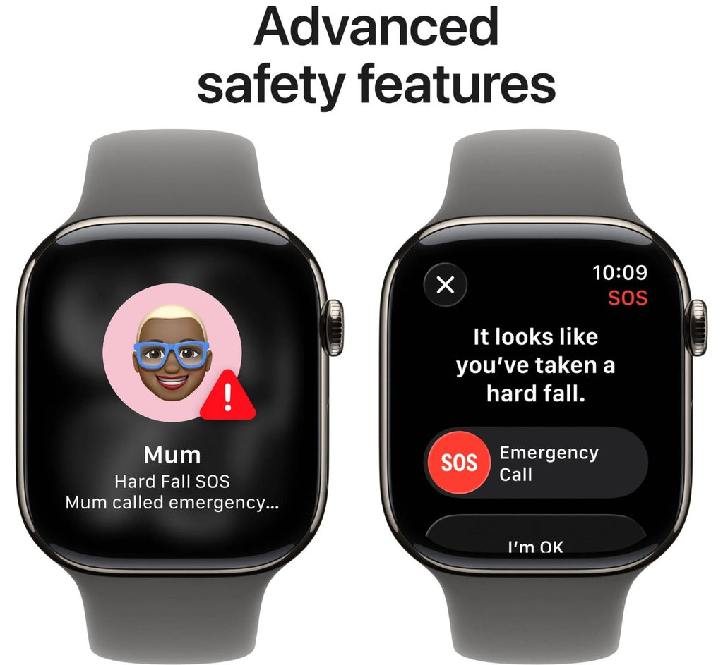 Apple Watch Series 11 42mm Natural Titanium Case GPS + Cellular Sport Band (M/L)