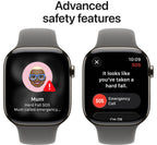 Apple Watch Series 11 42mm Natural Titanium Case GPS + Cellular Sport Band (S/M)