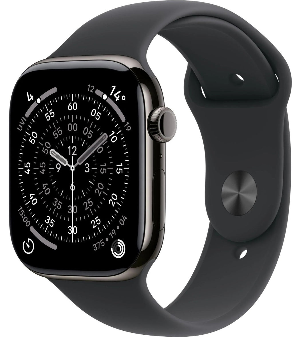 Apple Watch Series 11 42mm Slate Titanium Case GPS + Cellular Sport Band (S/M)