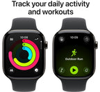 Apple Watch Series 11 42mm Slate Titanium Case GPS + Cellular Sport Band (S/M)