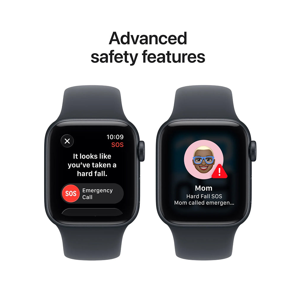 Apple Watch SE 3 44mm Midnight Aluminium Case GPS + Cellular Sport Band (S/M)