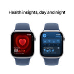 Apple Watch Series 10 42mm Silver Aluminium Case GPS Sport Band (S/M) (Denim)