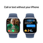 Apple Watch Series 10 42mm Silver Aluminium Case GPS Sport Band (M/L) (Denim)