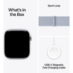 Apple Watch Series 10 42mm Silver Aluminium Case GPS Sport Loop (Blue Cloud)