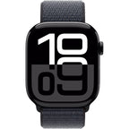 Apple Watch Series 10 46mm Jet Black Aluminium Case GPS Sport Loop (Ink)
