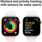 Apple Watch Series 10 46mm Rose Gold Aluminium Case GPS Sport Band (S/M) (Light Blush)