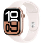 Apple Watch Series 10 46mm Rose Gold Aluminium Case GPS Sport Band (M/L) (Light Blush)