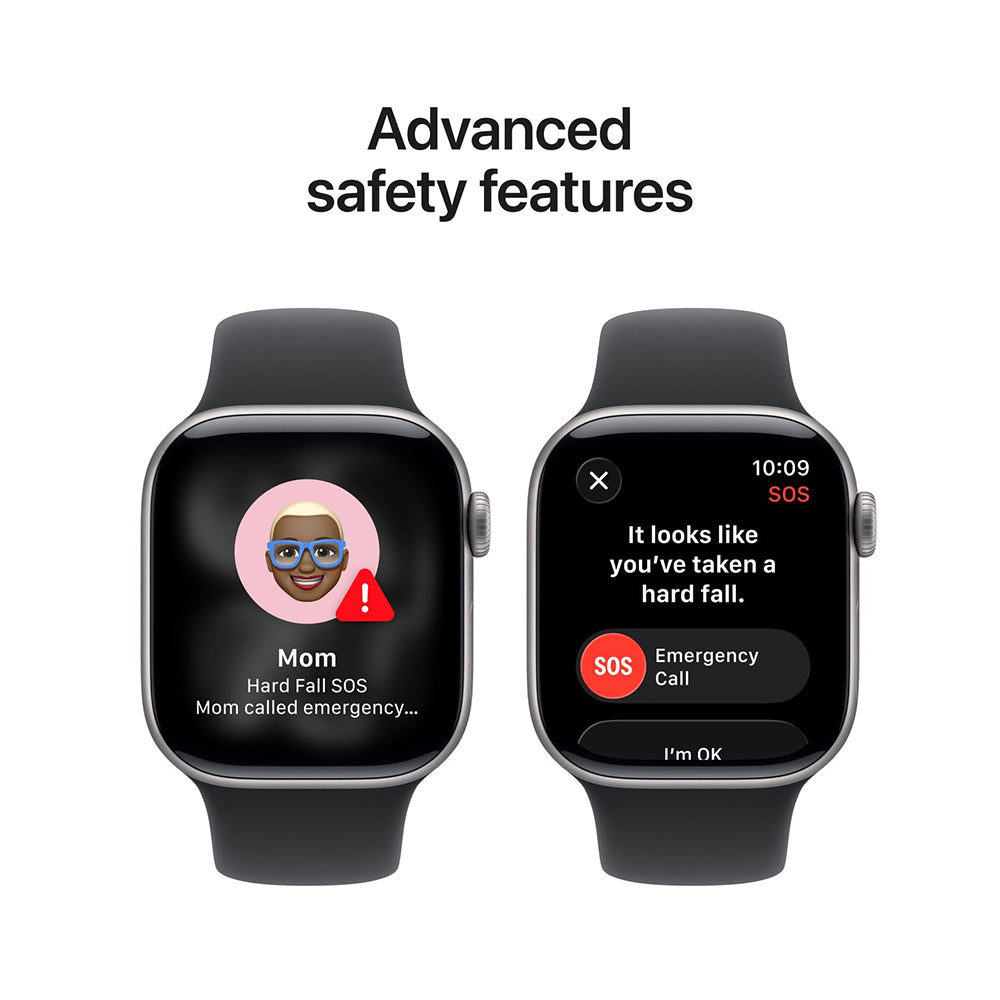 Apple Watch Series 11 42mm Space Grey Aluminium Case GPS + Cellular Sport Band (S/M)