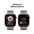 Apple Watch Series 11 46mm Gold Titanium Case GPS + Cellular Milanese Loop (M/L)