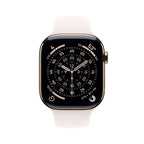 Apple Watch Series 11 46mm Gold Titanium Case GPS + Cellular Sport Band (M/L)