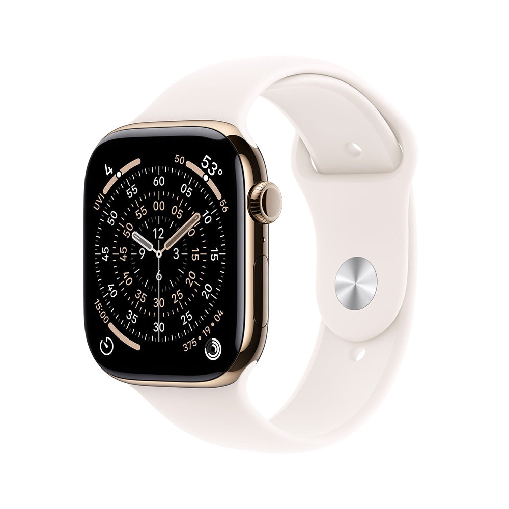 Apple Watch Series 11 46mm Gold Titanium Case GPS + Cellular Sport Band (M/L)