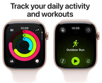Apple Watch Series 11 46mm Rose Gold Aluminium Case GPS + Cellular Sport Band (M/L)