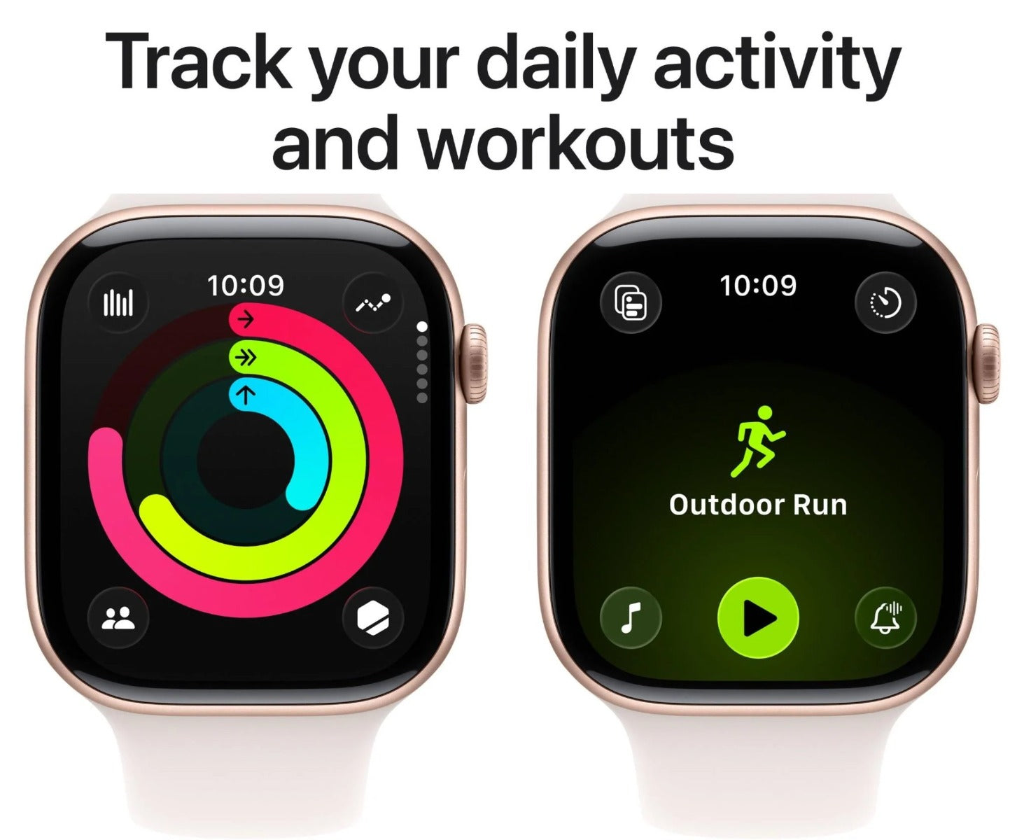 Apple Watch Series 11 46mm Rose Gold Aluminium Case GPS + Cellular Sport Band (M/L)