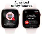 Apple Watch Series 11 46mm Rose Gold Aluminium Case GPS + Cellular Sport Band (S/M)