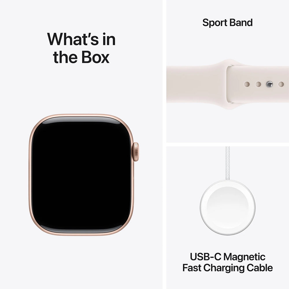 Apple Watch Series 11 46mm Rose Gold Aluminium Case GPS + Sport Band (M/L)