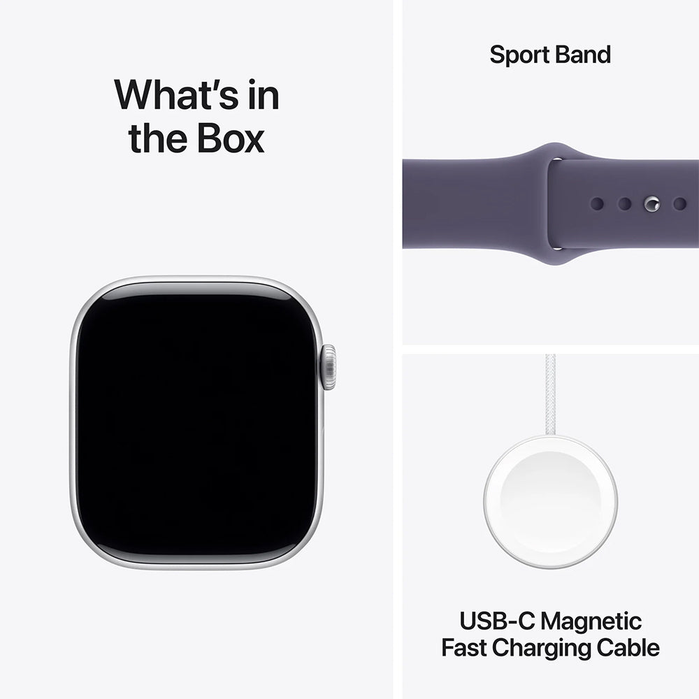 Apple Watch Series 11 46mm Silver Aluminium Case GPS + Sport Band (S/M)