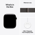 Apple Watch Series 11 46mm Slate Titanium Case GPS + Cellular Milanese Loop (M/L)