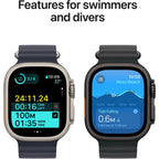 Apple Watch Ultra 2 49mm Natural Titanium Case GPS + Cellular Band (Navy)