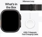 Apple Watch Ultra 3 49mm Black Titanium Case GPS + Cellular Milanese Loop (Medium)