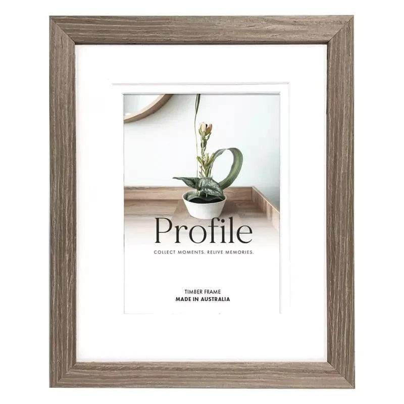 Deluxe Gallery Photo Wall Frame Set D - 8 Frames - Stone Ash