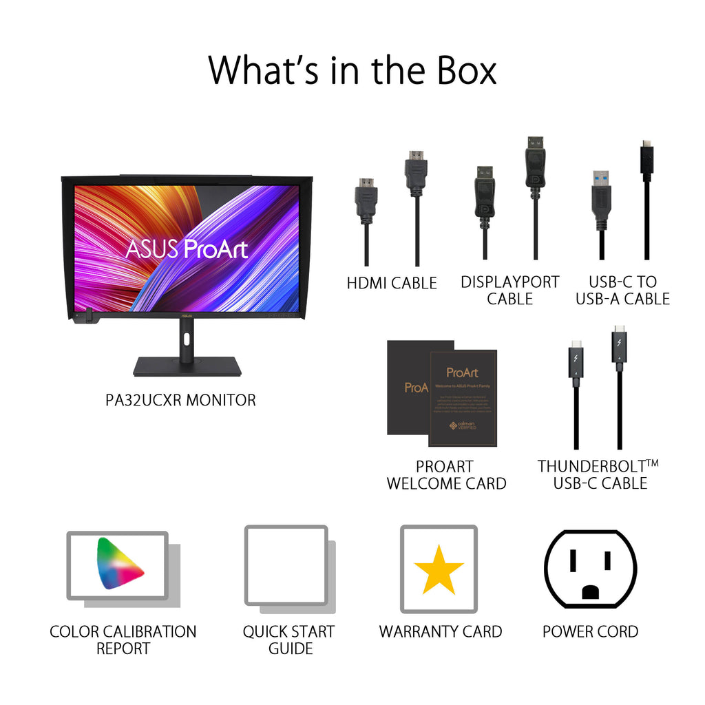 Asus 32" ProArt Display PA32UCXR 4K HDR Monitor.