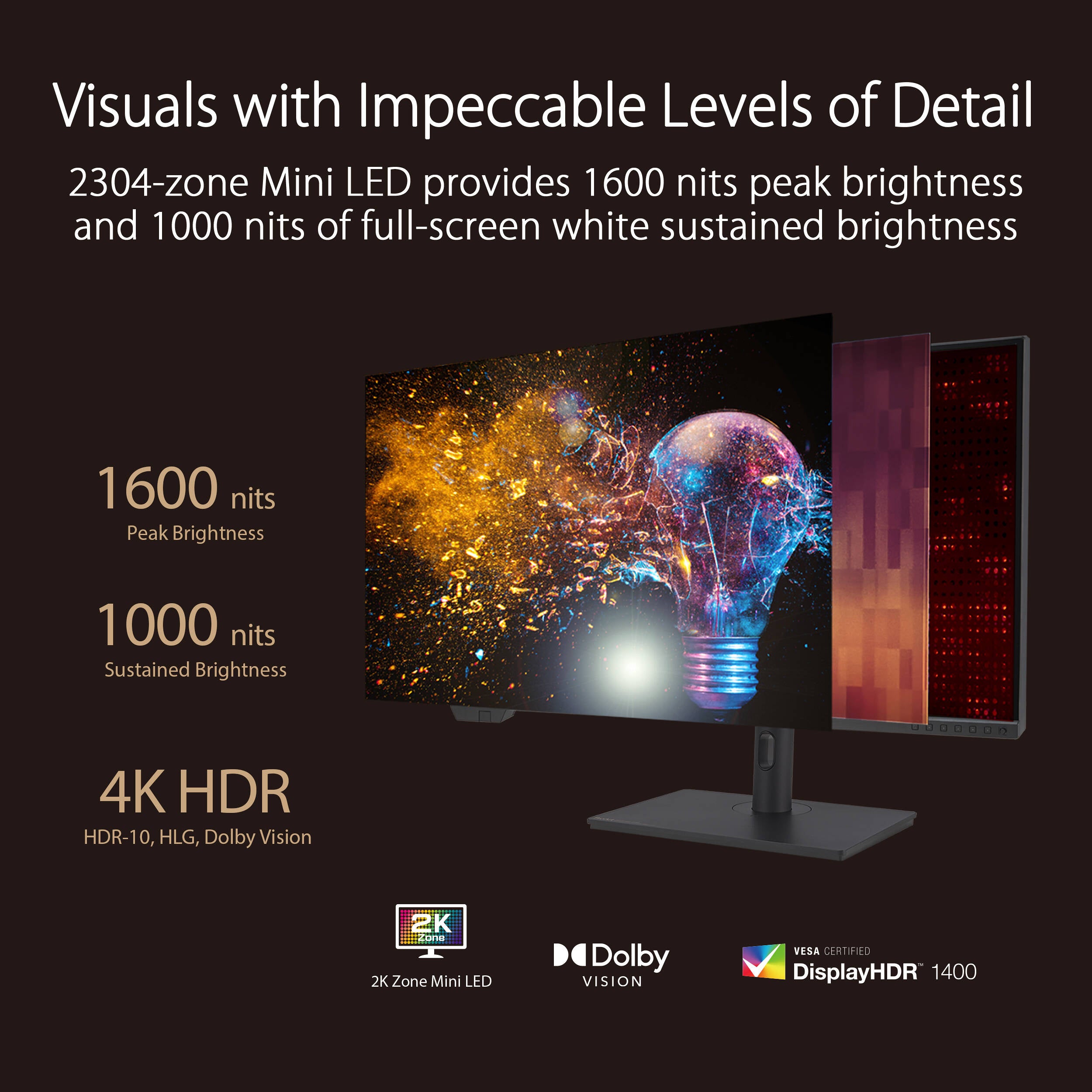 Asus 32" ProArt Display PA32UCXR 4K HDR Monitor.