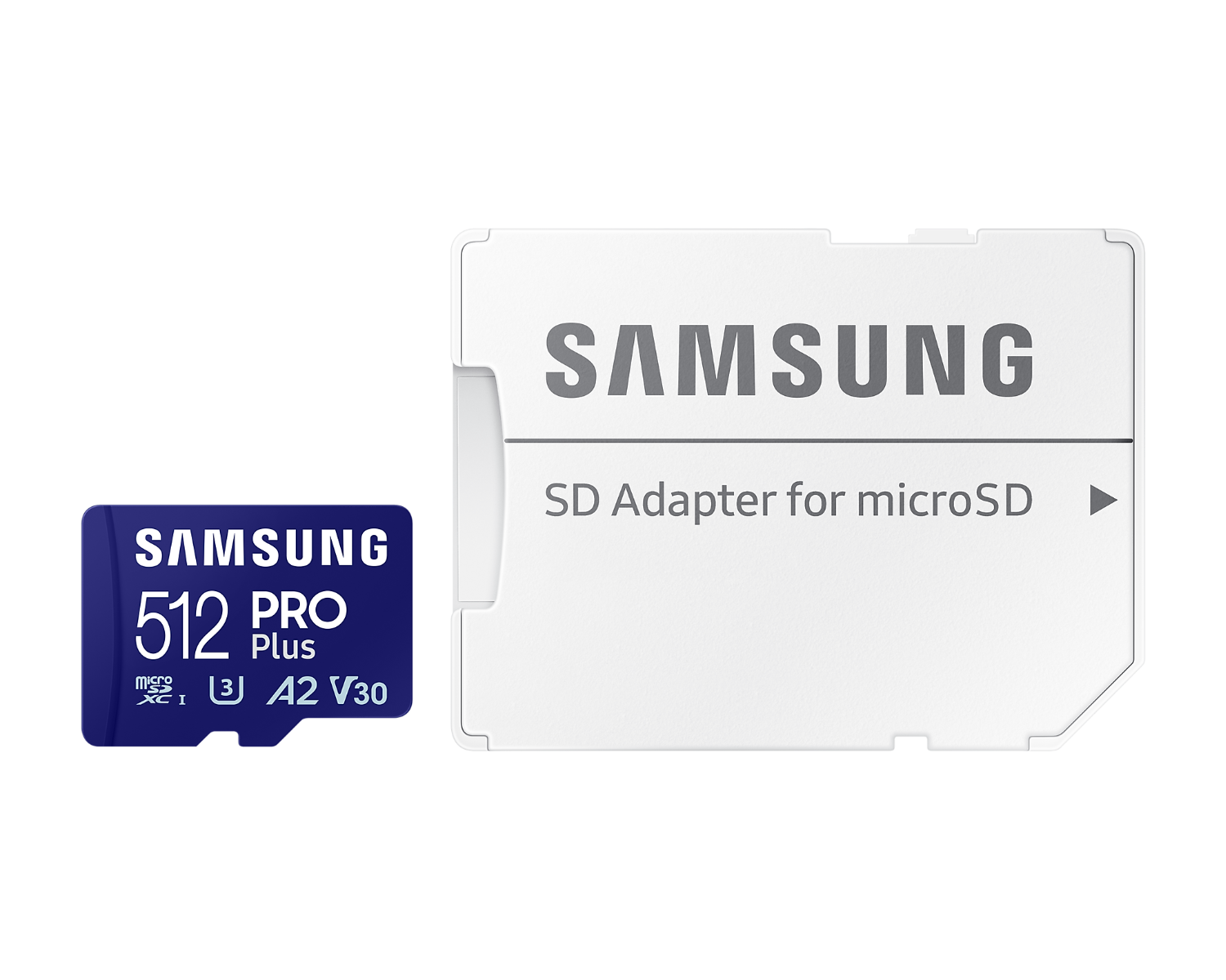 Samsung 512GB Micro SDXC Pro Plus Memory Card with Adaptor - 180MB/s