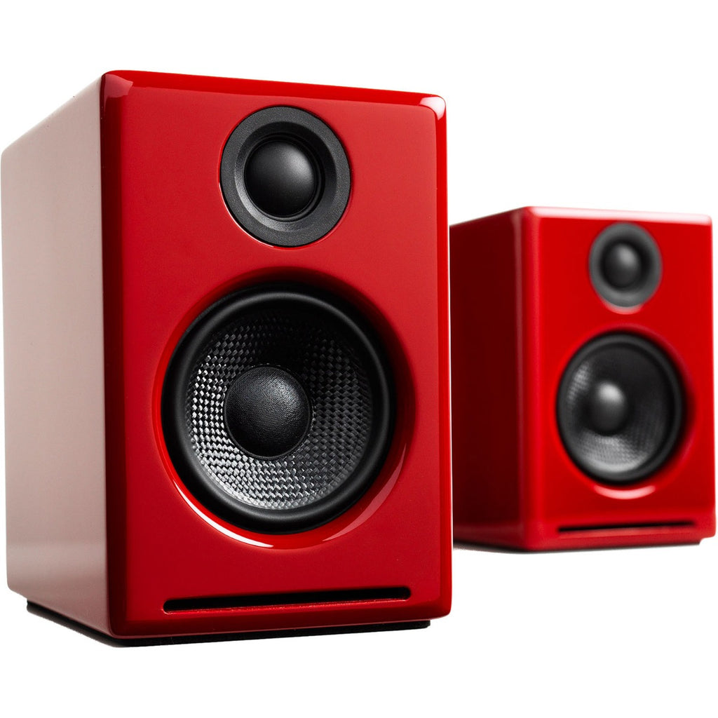 Audioengine A2+ Wireless Desktop Speakers - Gloss Red