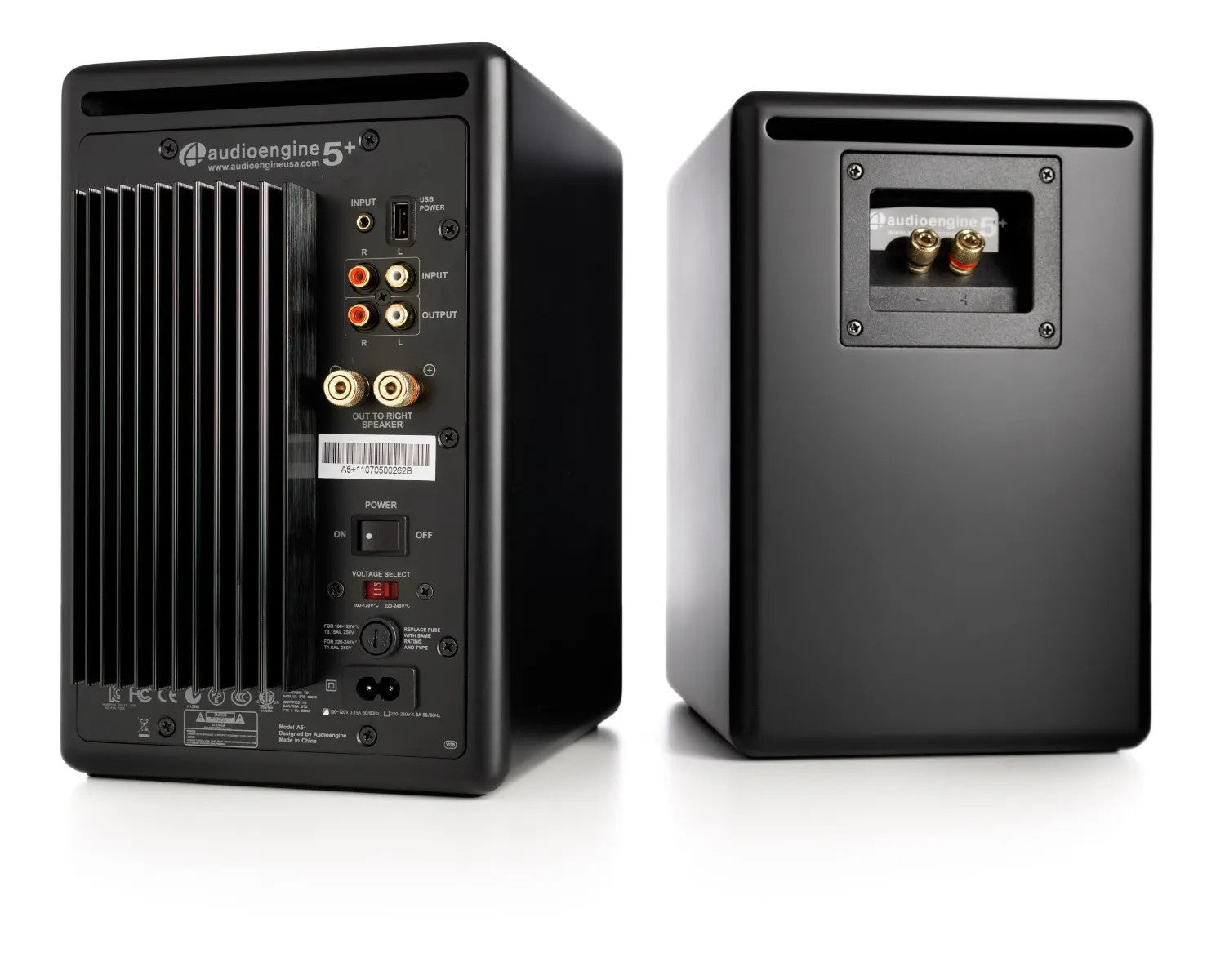 Audioengine A5+ Powered Bookshelf Speakers with DS2 Speaker Stands (Black)