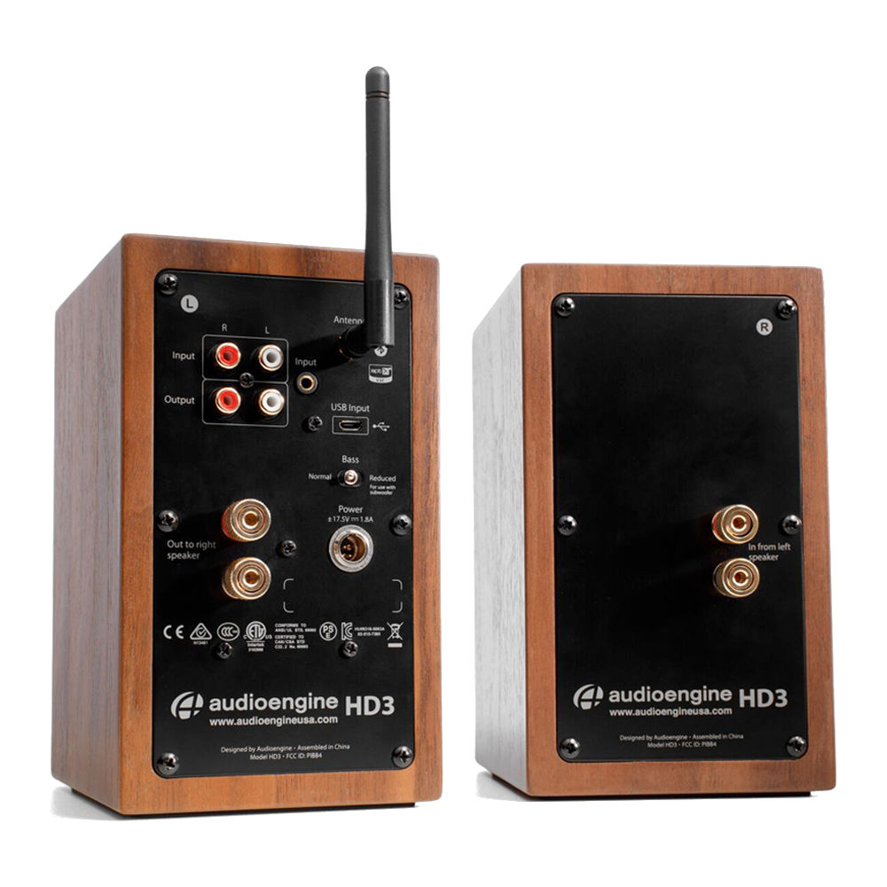 Audioengine HD3 Powered Desktop Speakers - Walnut