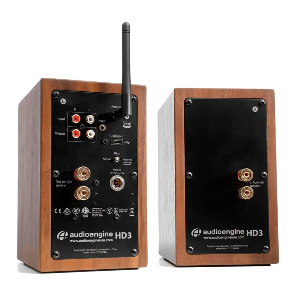 Audioengine HD3 Powered Desktop Speakers - Walnut