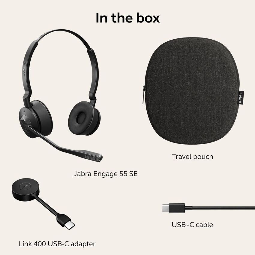 Jabra Engage 55 SE MS USB-C Mono Wireless Headset 