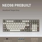 Qwertykeys x Neo Studio Neo98 Wireless Mechanical Keyboard (Anodized Taupe Grey)