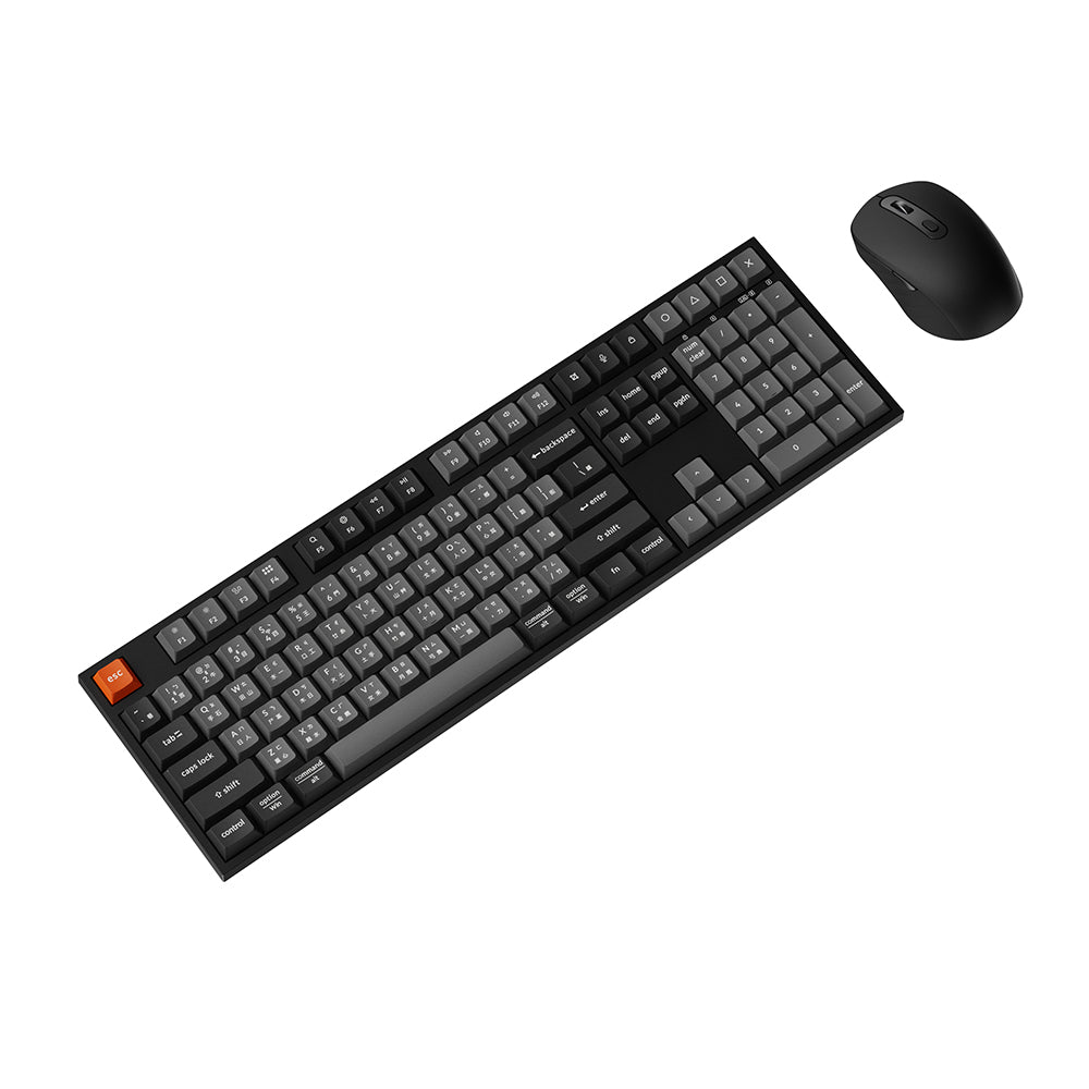 Keychron B36 Keyboard and BM25 Mouse Wireless Combo (Classic Black)