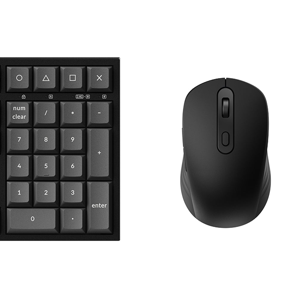 Keychron B36 Keyboard and BM25 Mouse Wireless Combo (Classic Black)