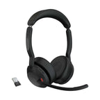 Jabra Evolve2 55 MS USB-A Stereo Bluetooth Headset with Charging Stand